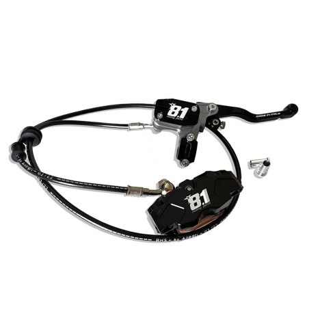 Système de frein avant 8.1 avec maitre cylindre MC-11 + étrier Hurricane 82 mm + durite + huile Motul RBF700 pour Pit bike 8.1