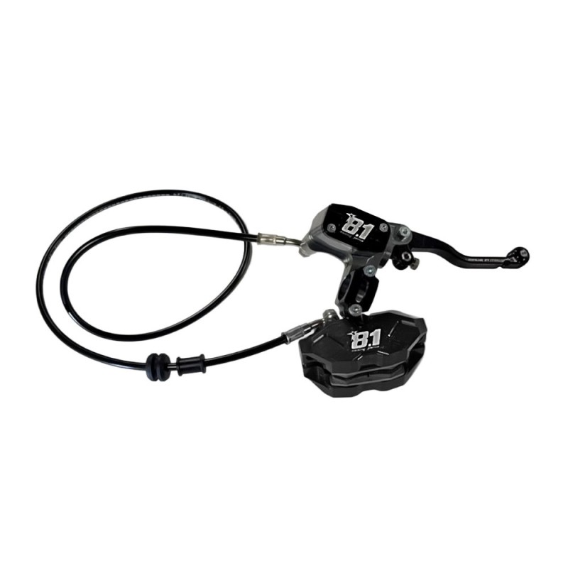 Système de frein avant 8.1 avec maitre cylindre MC-11 + étrier Hurricane 84 mm + durite + huile Motul RBF700 pour Pit bike