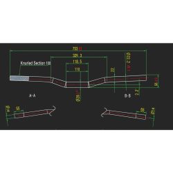 Guidon Bas Aluminium pour Pit Bike 28mm