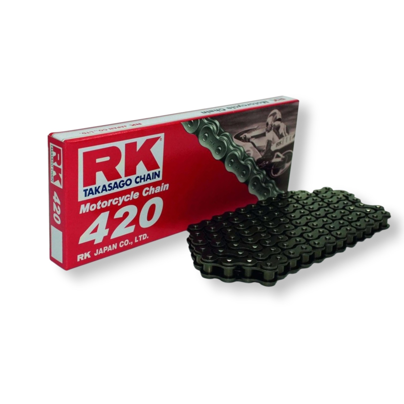 Chaîne en acier classique RK pas de 420 et 130 maillons