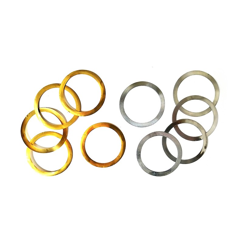 Kit de cales cylindre 8.1, R1.8 70cc, version 2021, pour chambre de combustion, métal ép. 0,10 mm, laiton ép. 0,05 mm (10 pièces
