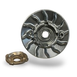 Demi-poulie Hyper Torque D105 inclinaison 13° pour transmissions Piaggio 70-100cc