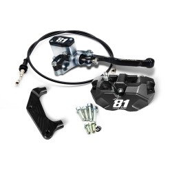 Kit frein avant radial complet 8.1 avec MC-11 + étrier Hurricane pour fourches Malossi Paioli F36/37