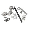 Kit tés de fourche pour Malaguti F12, pour fourches Ø45-48 mm (Ottopuntouno JF-1, FG Gubellini, MIR, Fastace et fourches type mi
