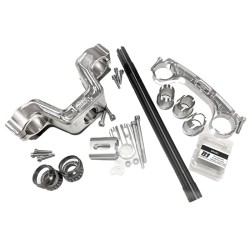 Kit tés de fourche pour Yamaha Aerox avant 2003, pour fourches Ø45-48 mm (Ottopuntouno JF-1, FG Gubellini, MIR, Fastace et fourc