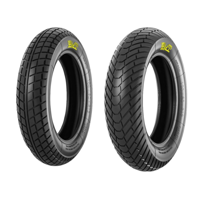 Paire de pneus Racing PMT Rain R12 - gomme R